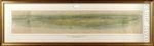 Extensive Panoramic View Of Portsmouth And Southsea by William Lionel Wyllie