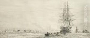 H.m.s.victory by William Lionel Wyllie