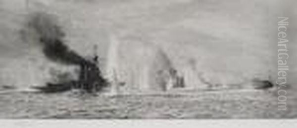 H.m.s. Tiger, Princess Royal, Lion, Warrior, Defence And Onslow At Jutland 1916 - view 1