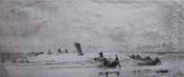 Launching The Boats - view 1