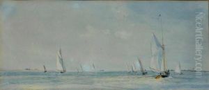 Yachting In Calm Seas by William Lionel Wyllie