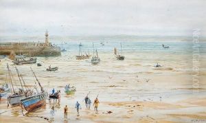 Harbour Scene, Low Tide