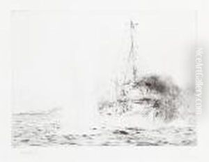 Ww1 Destroyer by William Lionel Wyllie
