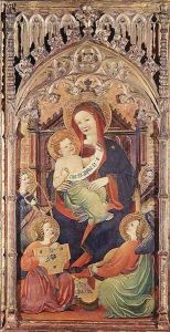Madonna with Christ Child and Angels Playing Music by Unknown Painter