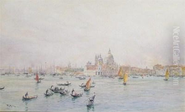The Giudecca, Venice With Santamaria Della Salute And The Mouth Of The Grand Canal - view 1