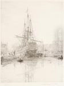 Hms Victory by William Lionel Wyllie