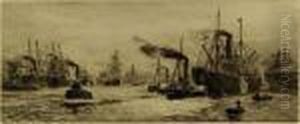 "the Clyde At Govan" by William Lionel Wyllie