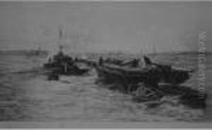 Barge Providence Of Rochester by William Lionel Wyllie