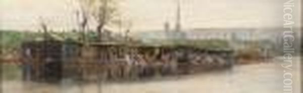 Lavandiere Pres De Rouen - view 1