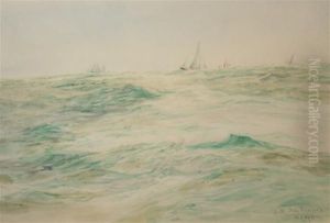 North Sea Trawlers by William Lionel Wyllie