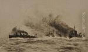 Convoy Of Battleships by William Lionel Wyllie