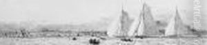 Yachts Racing Off Ryde by William Lionel Wyllie