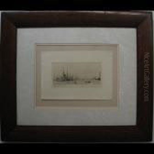 War Ships In Harbour - view 1