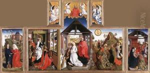 Nativity Triptych by Unknown Painter