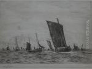 Fishing Luggers Off Boulogne Fishing Luggers Off Boulogne