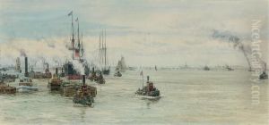 New York Harbour by William Lionel Wyllie