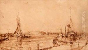 Shipping Off The South Coast by William Lionel Wyllie