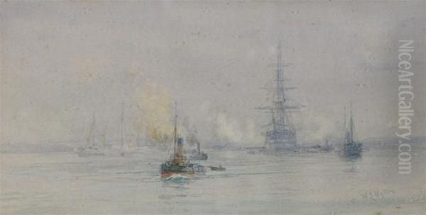 Shipping In An Estuary - view 1