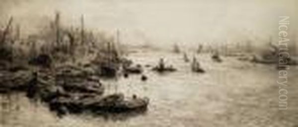 Shipping On The Thames - view 1