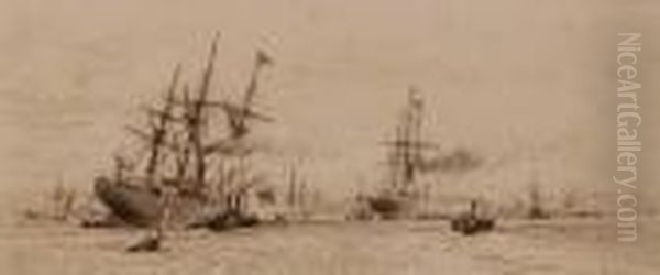 Busy Shipping Scene - view 1