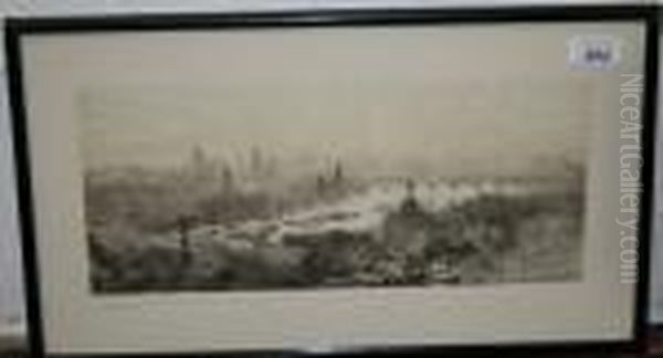 View Of London From Above With River Thames - view 1