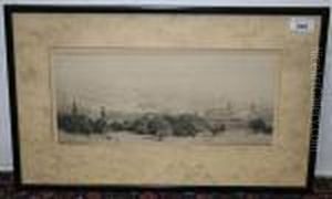 View Of London From Greenwich Park by William Lionel Wyllie