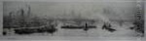 Barges On The Thames