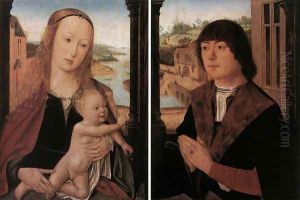 Diptych with a Man at Prayer before the Virgin and Child by Unknown Painter