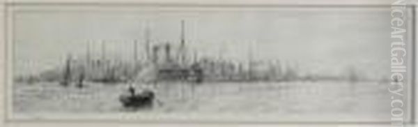 Merchant Ships At Sea - view 1