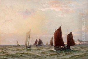 Fishing Vessels Off Dover by William Lionel Wyllie