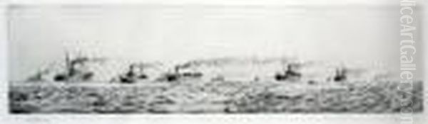 Gaff-rigged Racing In The Solent & Convoy At Sea - view 1