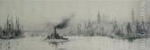 Westminster From Lambeth by William Lionel Wyllie