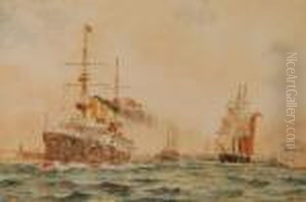 Shipping Leaving Portsmouth - view 1