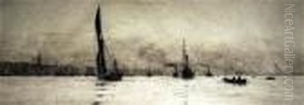 Off Gravesend - view 1