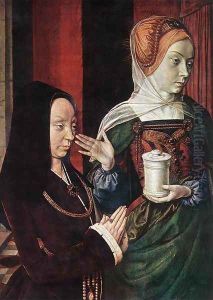 Mary Magdalen and a Donator by Unknown Painter