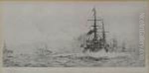 The Grand Fleet by William Lionel Wyllie