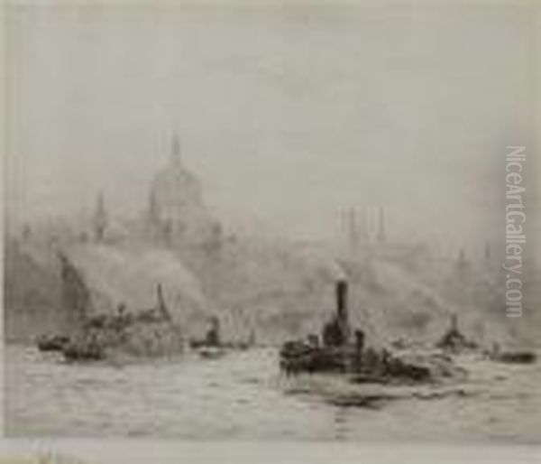 St Paul's From The Thames - view 1