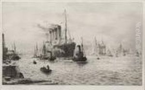The S.s. Mauritania Docking Atbirkenhead