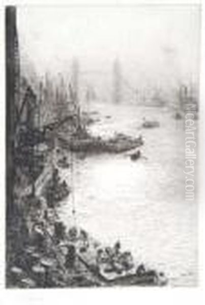 Downstream From London Bridge - view 1
