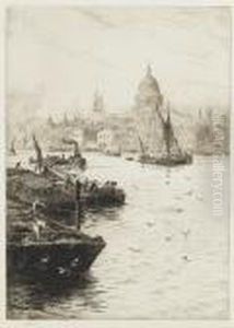 St Pauls by William Lionel Wyllie