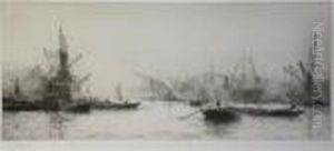 The Royal Albert Dock by William Lionel Wyllie