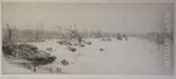 The Thames From London Bridge - view 1
