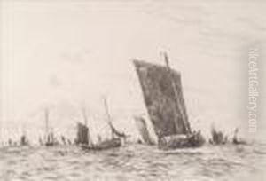 Boulognefishing by William Lionel Wyllie