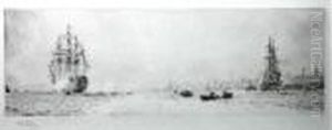 The Arrival Of Hms Renown At Portsmouth From New York