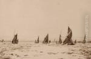 Etching, Yachtsoff The Coast, Signed In Pencil, 5.75" X 8.75" Etching, Yachtsoff The Coast, Signed In Pencil, 5.75" X 8.75"