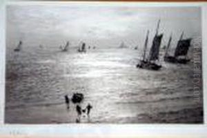 The Bay Of Mont St Michel by William Lionel Wyllie