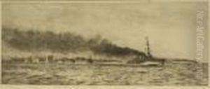 The Battle Of Jutland by William Lionel Wyllie