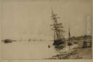 Beached Schooner - Thames Estuary