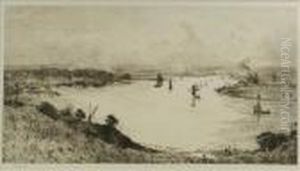 Upnoreon The Medway by William Lionel Wyllie