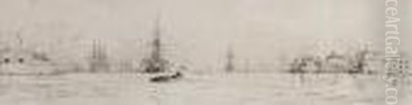 Shipping Off A Coastal Port - view 1